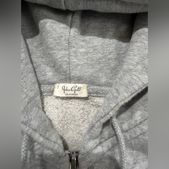 Brandy Melville Gray Cropped Zip-Up Hoodie - Picture 15 of 15